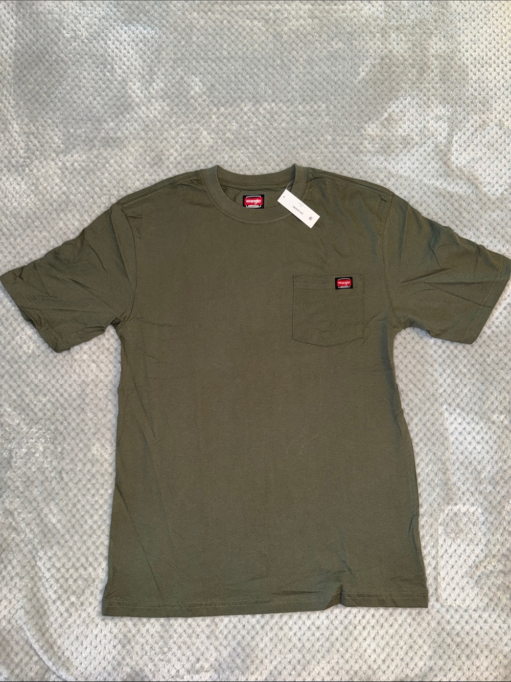Wrangler Workwear Men's Olive Green Pocket T-Shirt